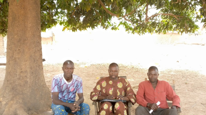 Entretien avec le chef de village et du président de groupement des jeunes
